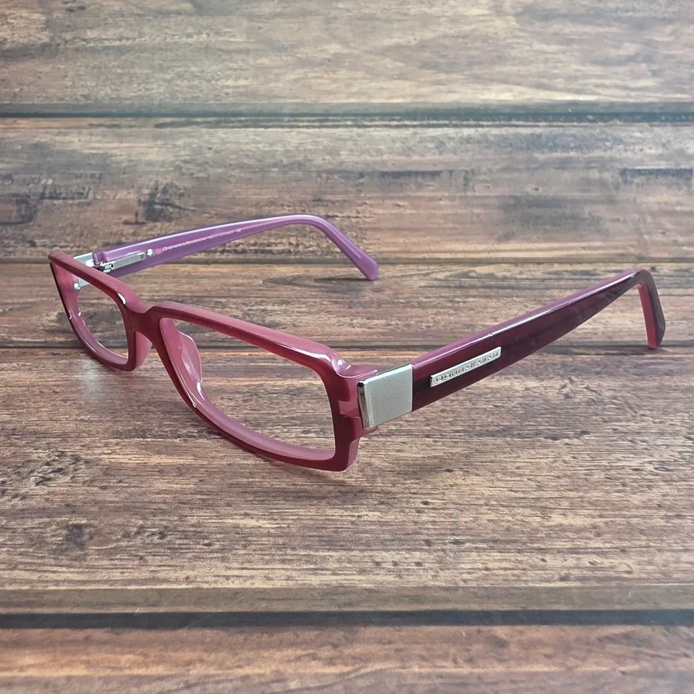 Donna Karan DK 1506 3083 Purple Rectangular Eyeglasses Frames Italy 51-16-125